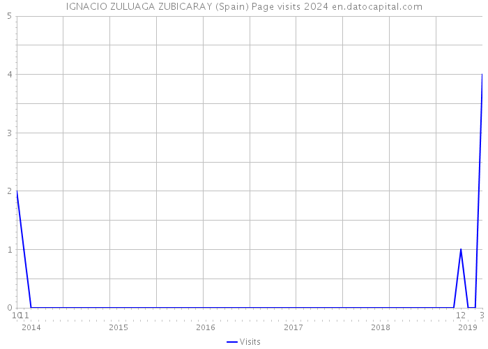 IGNACIO ZULUAGA ZUBICARAY (Spain) Page visits 2024 