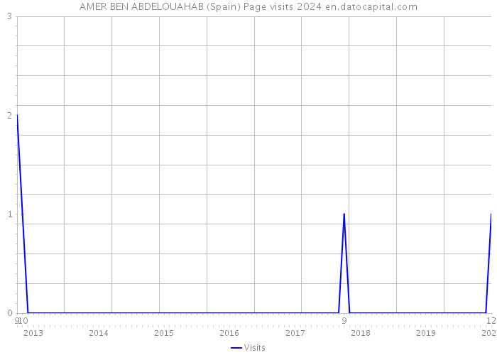 AMER BEN ABDELOUAHAB (Spain) Page visits 2024 