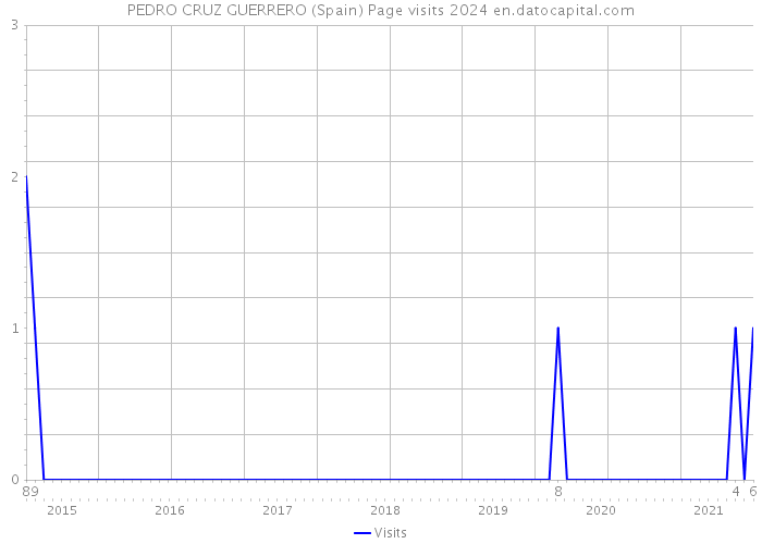 PEDRO CRUZ GUERRERO (Spain) Page visits 2024 