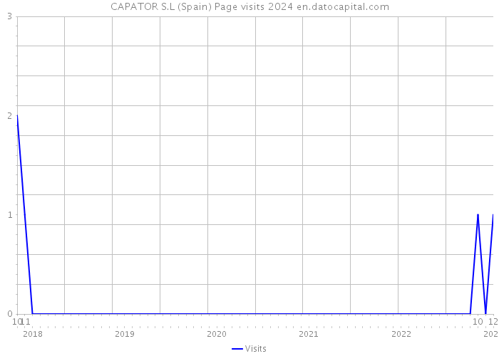 CAPATOR S.L (Spain) Page visits 2024 