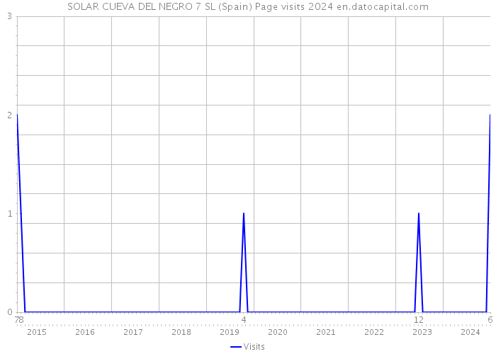 SOLAR CUEVA DEL NEGRO 7 SL (Spain) Page visits 2024 