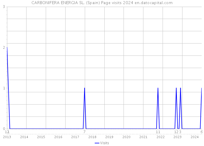 CARBONIFERA ENERGIA SL. (Spain) Page visits 2024 