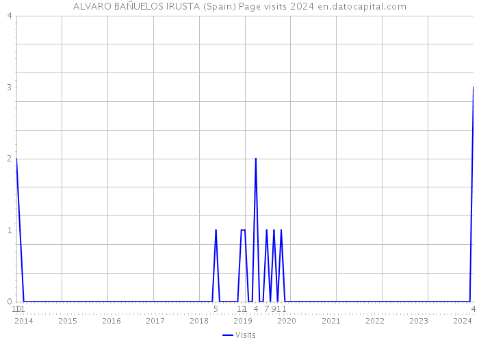 ALVARO BAÑUELOS IRUSTA (Spain) Page visits 2024 