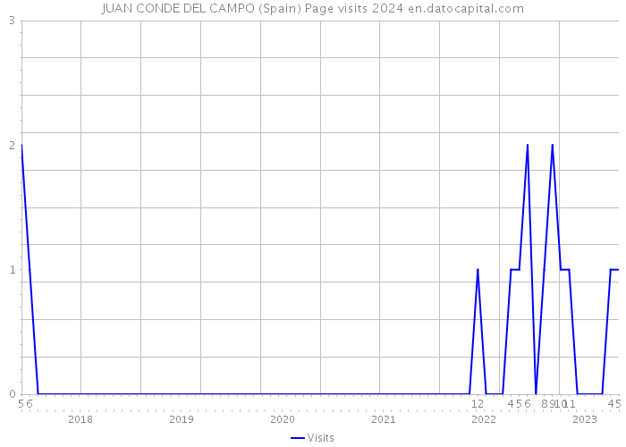JUAN CONDE DEL CAMPO (Spain) Page visits 2024 
