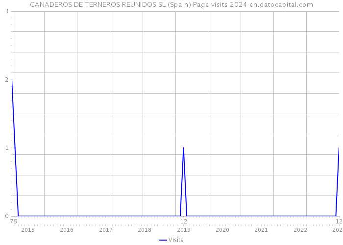 GANADEROS DE TERNEROS REUNIDOS SL (Spain) Page visits 2024 