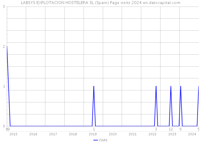 LABSYS EXPLOTACION HOSTELERA SL (Spain) Page visits 2024 
