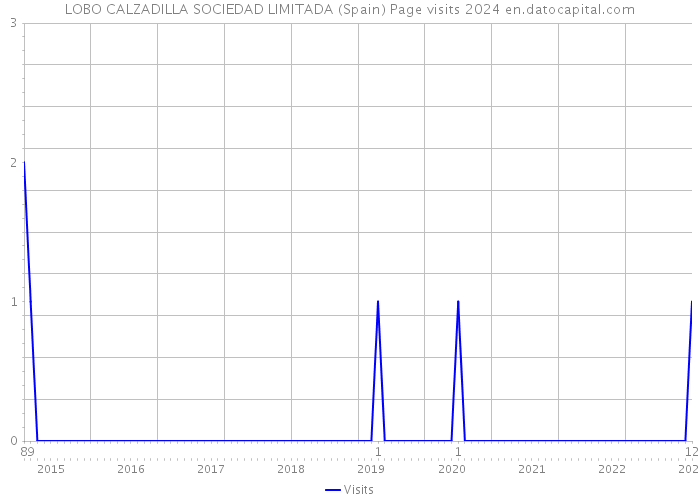 LOBO CALZADILLA SOCIEDAD LIMITADA (Spain) Page visits 2024 