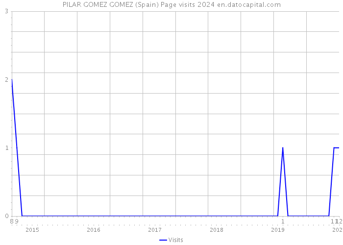 PILAR GOMEZ GOMEZ (Spain) Page visits 2024 