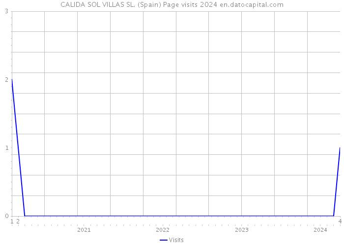 CALIDA SOL VILLAS SL. (Spain) Page visits 2024 