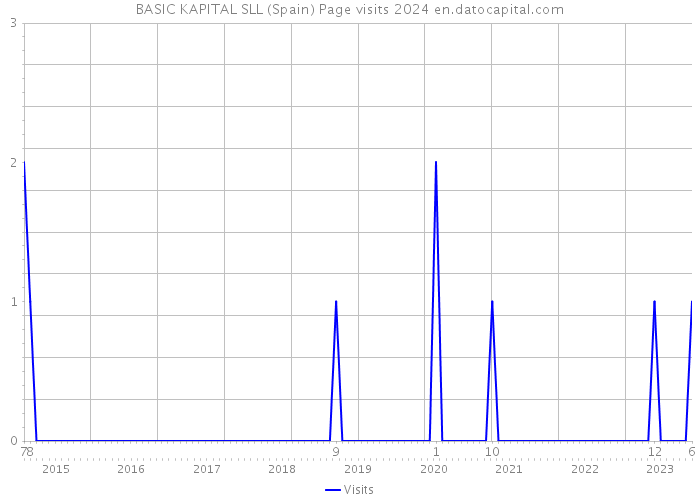 BASIC KAPITAL SLL (Spain) Page visits 2024 