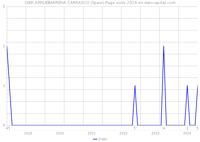 OIER ARRUEBARRENA CARRASCO (Spain) Page visits 2024 
