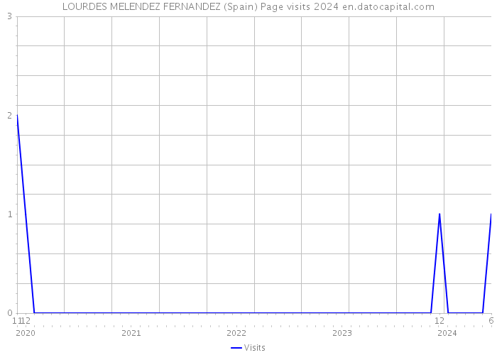 LOURDES MELENDEZ FERNANDEZ (Spain) Page visits 2024 