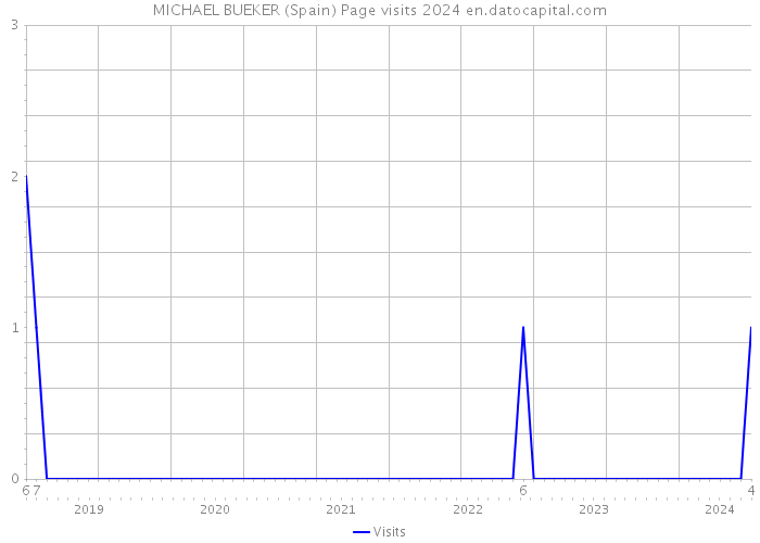 MICHAEL BUEKER (Spain) Page visits 2024 