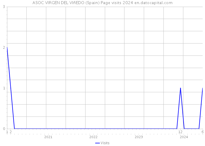 ASOC VIRGEN DEL VIñEDO (Spain) Page visits 2024 