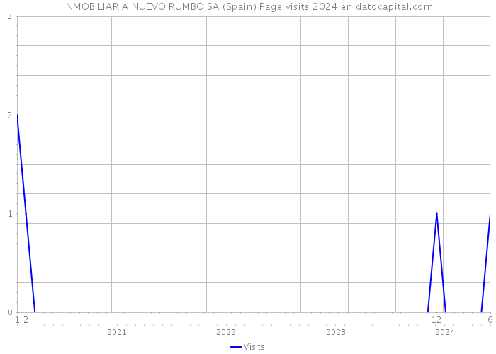 INMOBILIARIA NUEVO RUMBO SA (Spain) Page visits 2024 