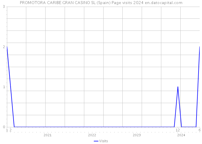 PROMOTORA CARIBE GRAN CASINO SL (Spain) Page visits 2024 