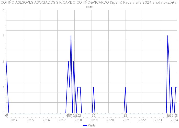 COFIÑO ASESORES ASOCIADOS S RICARDO COFIÑO&RICARDO (Spain) Page visits 2024 