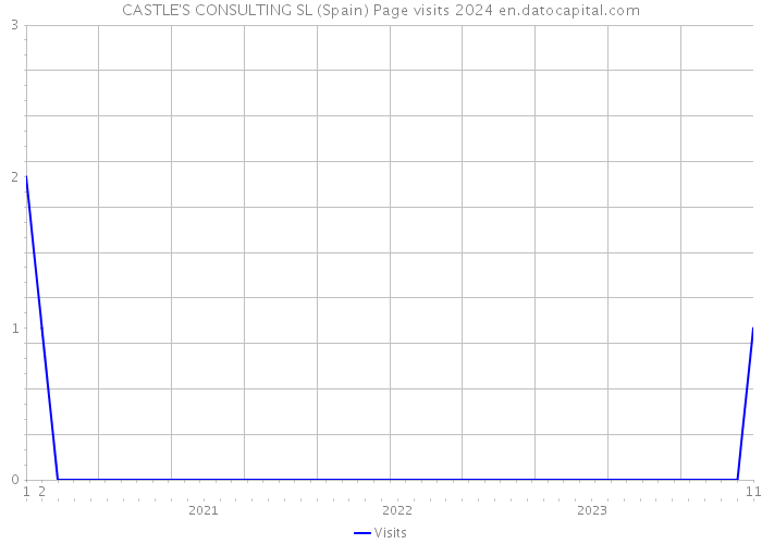 CASTLE'S CONSULTING SL (Spain) Page visits 2024 