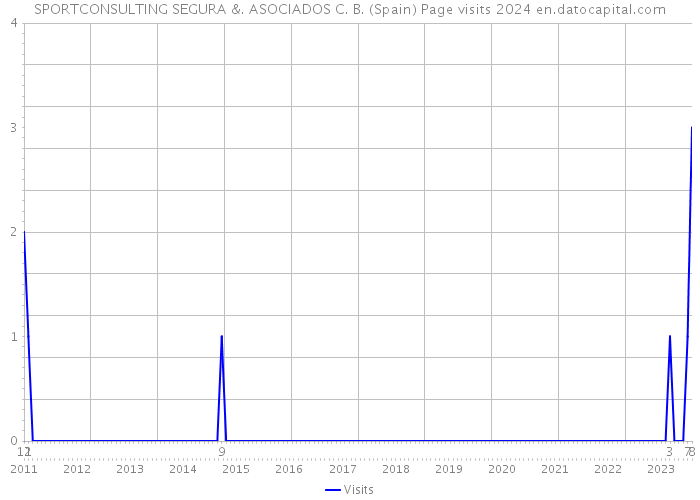 SPORTCONSULTING SEGURA &. ASOCIADOS C. B. (Spain) Page visits 2024 