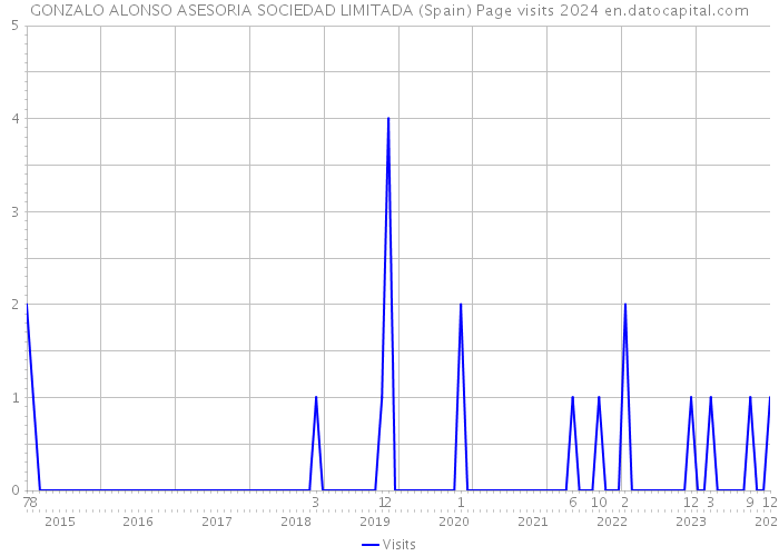 GONZALO ALONSO ASESORIA SOCIEDAD LIMITADA (Spain) Page visits 2024 