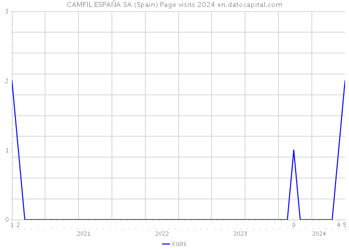 CAMFIL ESPAÑA SA (Spain) Page visits 2024 
