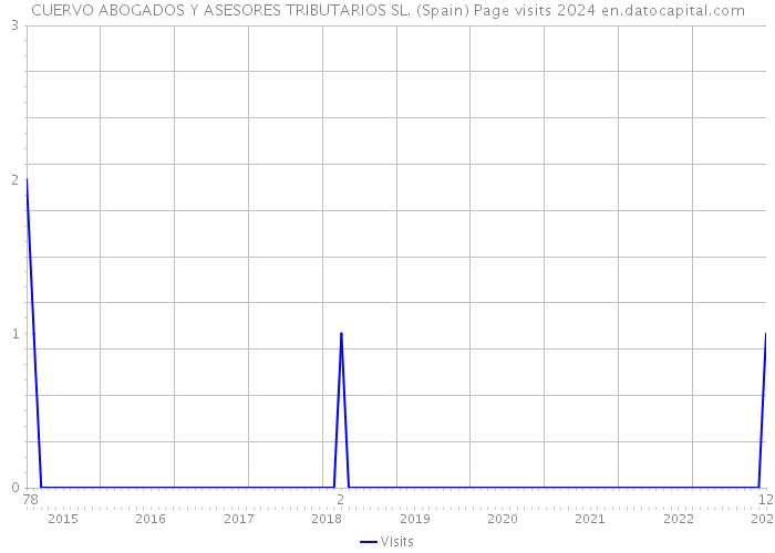 CUERVO ABOGADOS Y ASESORES TRIBUTARIOS SL. (Spain) Page visits 2024 