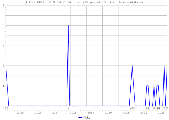 JUAN CARLOS MOLINA VEGA (Spain) Page visits 2024 