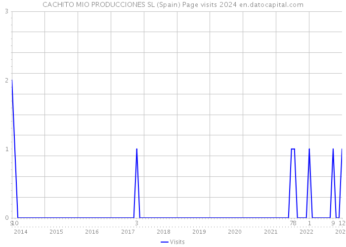 CACHITO MIO PRODUCCIONES SL (Spain) Page visits 2024 