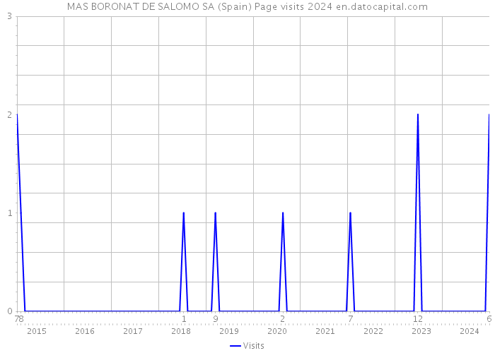 MAS BORONAT DE SALOMO SA (Spain) Page visits 2024 