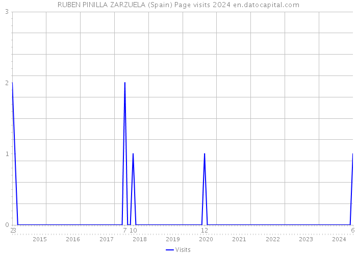 RUBEN PINILLA ZARZUELA (Spain) Page visits 2024 