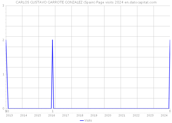 CARLOS GUSTAVO GARROTE GONZALEZ (Spain) Page visits 2024 