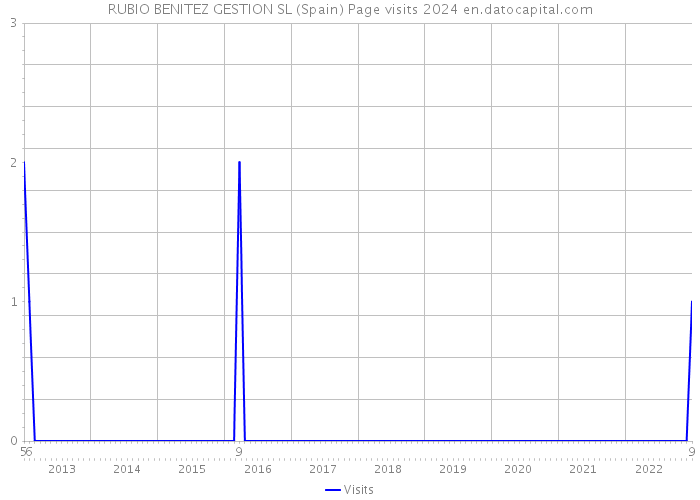 RUBIO BENITEZ GESTION SL (Spain) Page visits 2024 