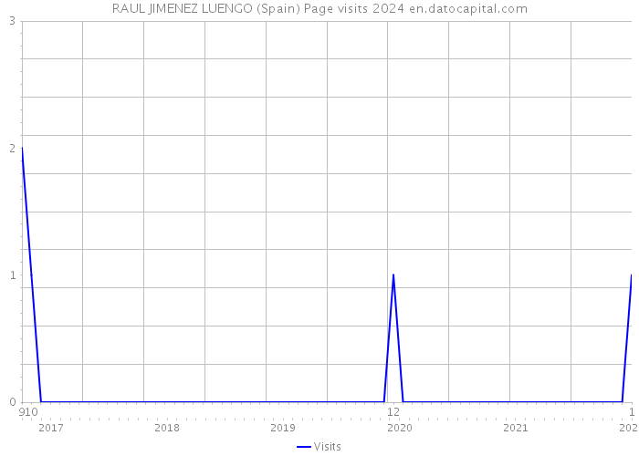 RAUL JIMENEZ LUENGO (Spain) Page visits 2024 