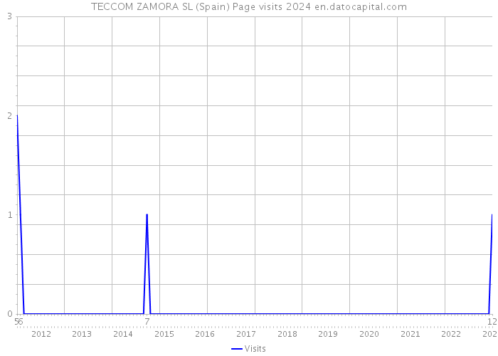 TECCOM ZAMORA SL (Spain) Page visits 2024 