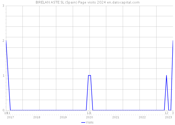 BIRELAN ASTE SL (Spain) Page visits 2024 
