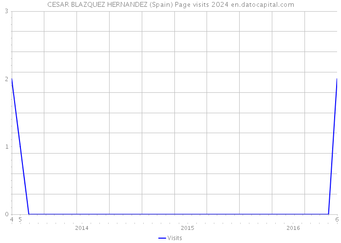 CESAR BLAZQUEZ HERNANDEZ (Spain) Page visits 2024 
