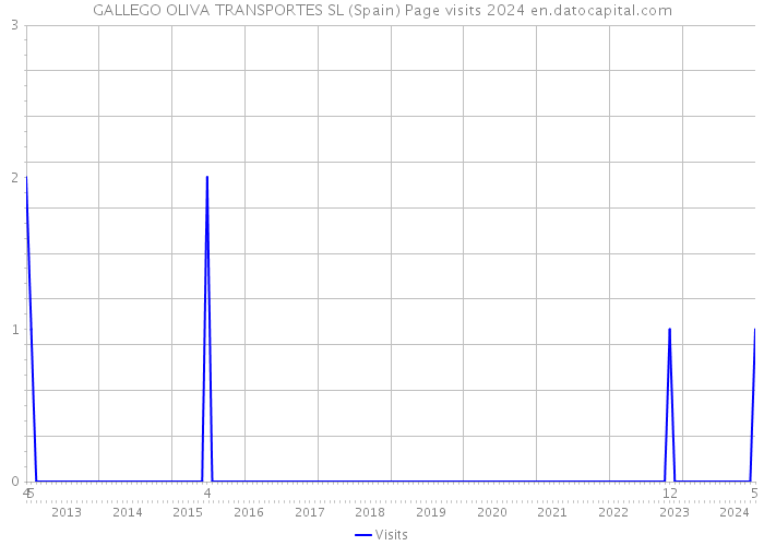 GALLEGO OLIVA TRANSPORTES SL (Spain) Page visits 2024 