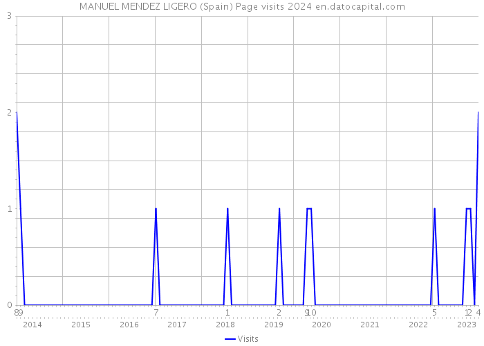MANUEL MENDEZ LIGERO (Spain) Page visits 2024 