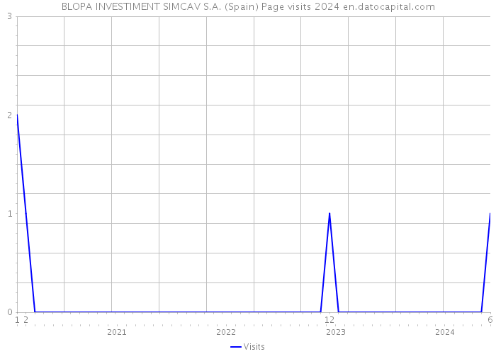 BLOPA INVESTIMENT SIMCAV S.A. (Spain) Page visits 2024 