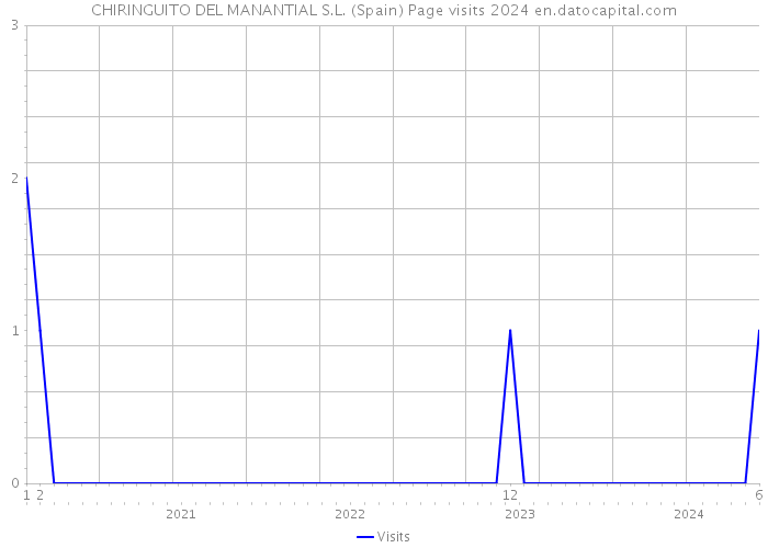 CHIRINGUITO DEL MANANTIAL S.L. (Spain) Page visits 2024 