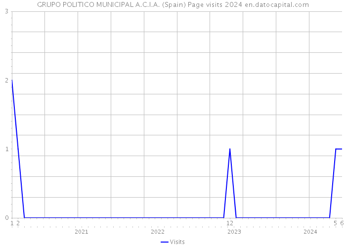 GRUPO POLITICO MUNICIPAL A.C.I.A. (Spain) Page visits 2024 