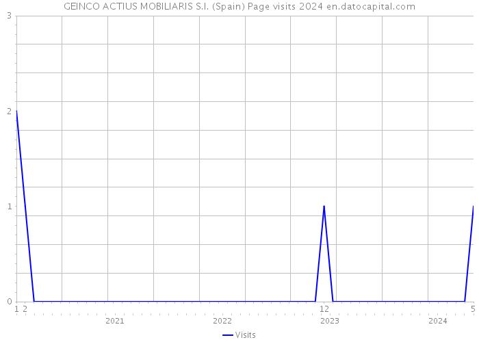 GEINCO ACTIUS MOBILIARIS S.I. (Spain) Page visits 2024 
