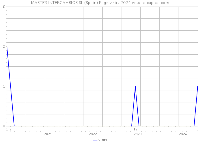 MASTER INTERCAMBIOS SL (Spain) Page visits 2024 