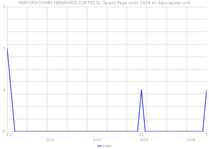 PERFORACIONES HERMANOS CORTES SL (Spain) Page visits 2024 