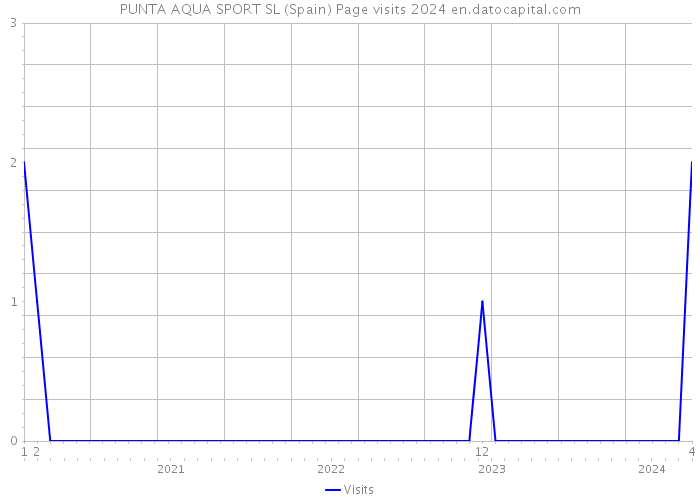 PUNTA AQUA SPORT SL (Spain) Page visits 2024 