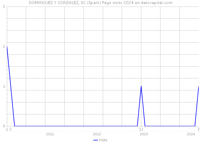 DOMINGUEZ Y GONZALEZ, SC (Spain) Page visits 2024 