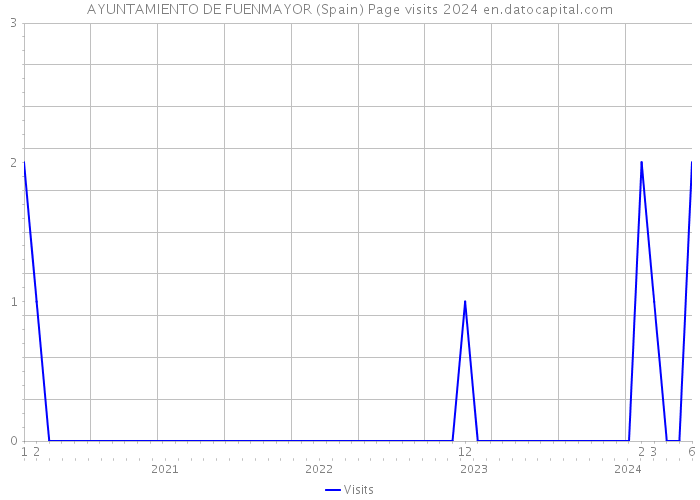 AYUNTAMIENTO DE FUENMAYOR (Spain) Page visits 2024 