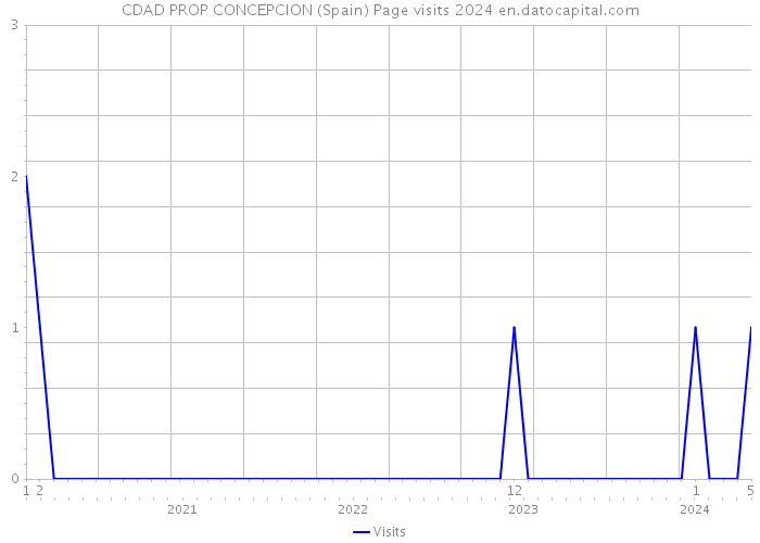 CDAD PROP CONCEPCION (Spain) Page visits 2024 