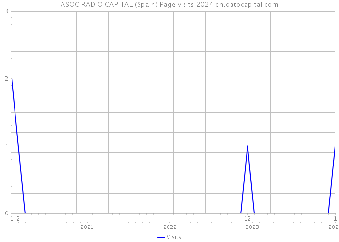 ASOC RADIO CAPITAL (Spain) Page visits 2024 