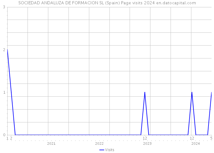 SOCIEDAD ANDALUZA DE FORMACION SL (Spain) Page visits 2024 